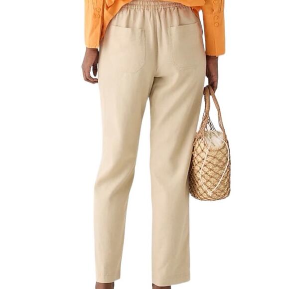 J. Crew New seaside pant in linen blend - Light Khaki Size XL - Picture 3 of 8